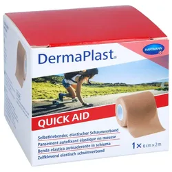 Dermaplast Quick Aid Schaumverband 6 cmx2 m hautf.