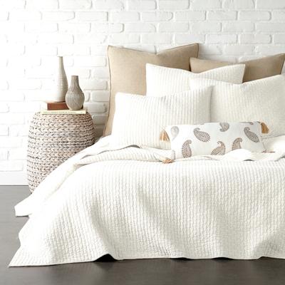 Cross Stitch Cream Full/Queen Quilt Set - Levtex Home