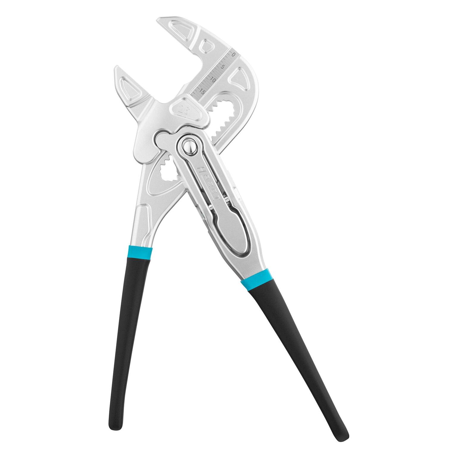 Hazet Zangenschlüssel 762-12 (schwarz/blau, 125mm, Schnellverstellung Tipp-/Step) (125 mm) (762-12)