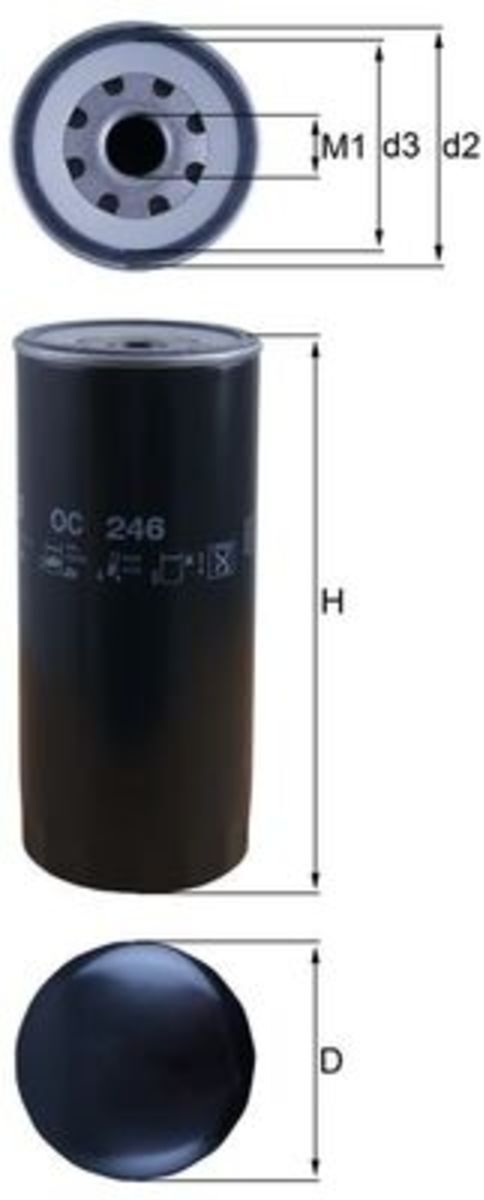 Ölfilter MAHLE OC 246