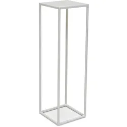 Stage Blumensäule Metall 30 x 30 cm Höhe 100 cm weiß matt