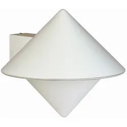 Albert Außenwandleuchte Typ Nr. 0617 mit direkter Wandmontage, IP44, E27 QA55 max. 57W, Alu-Guss / Opalglas, Weiß ALB-680617