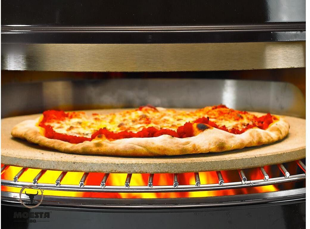 Grillplattenaufsatz "Grillaufsatz Pizza-Set Ø 47 cm", silber (grau), Backbleche, Grillplattenaufsatz grau Einheitsgröße