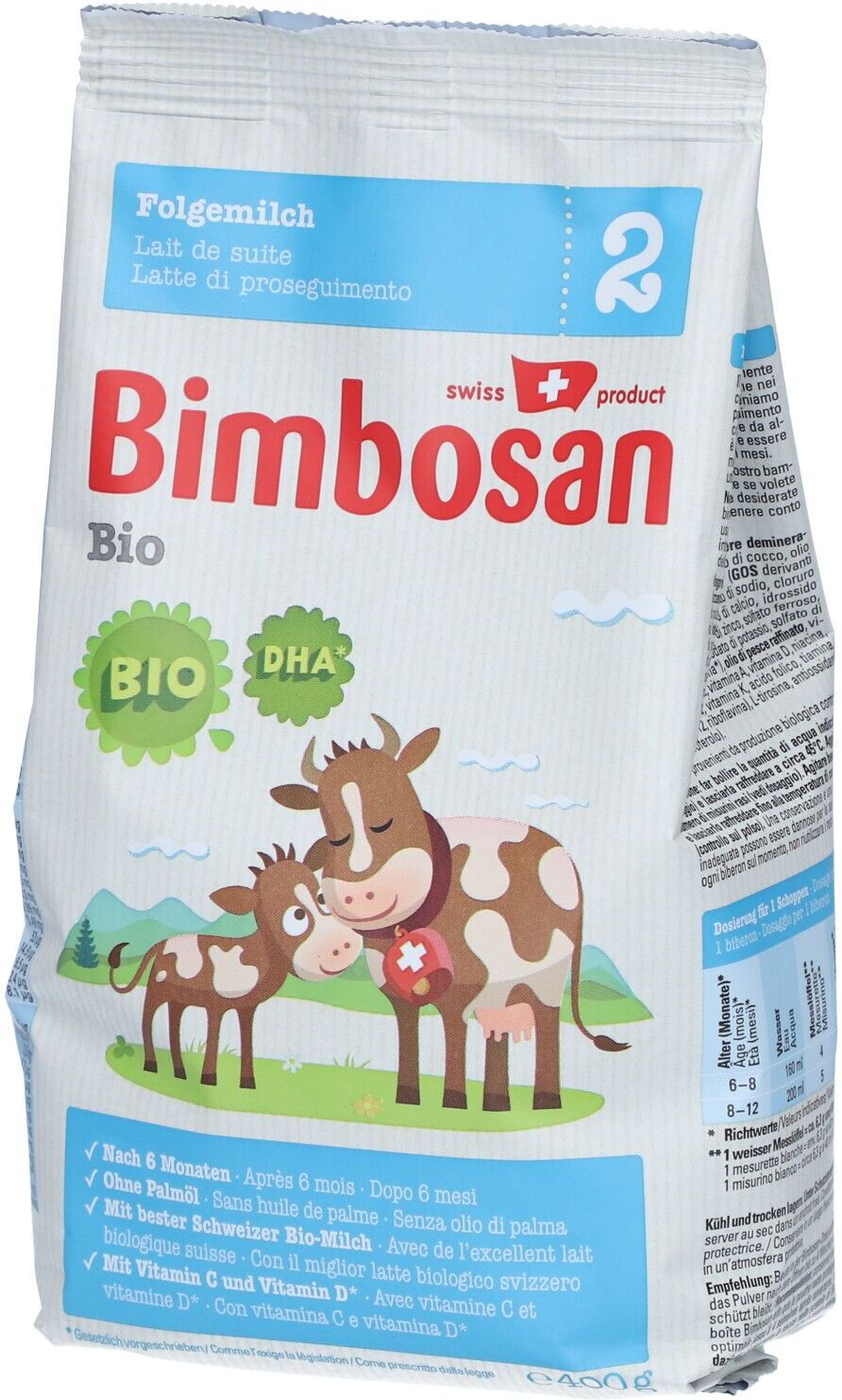 Bimbosan Bio 2 Folge refill Btl 400 g Puder