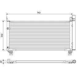 Kondensator Klimaanlage VALEO 822661