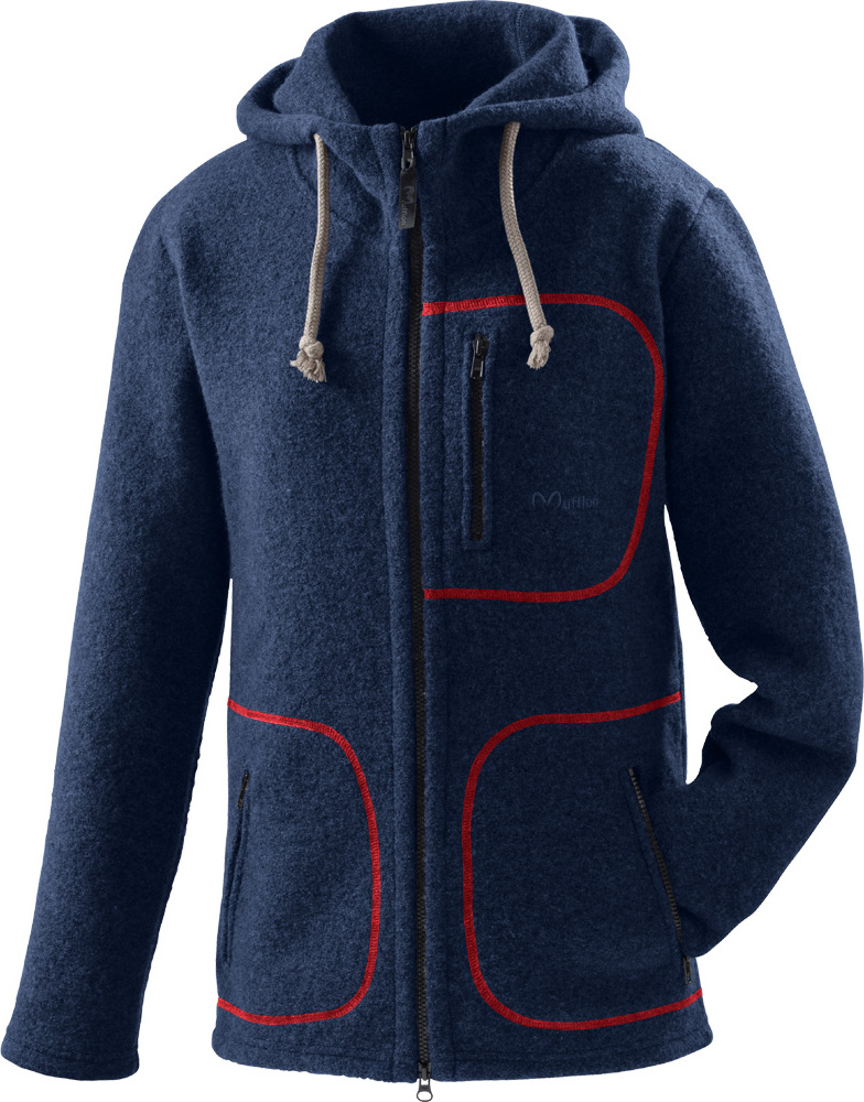 Mufflon W100 Mu-Bob nachtblau-Nähte rot XXXL