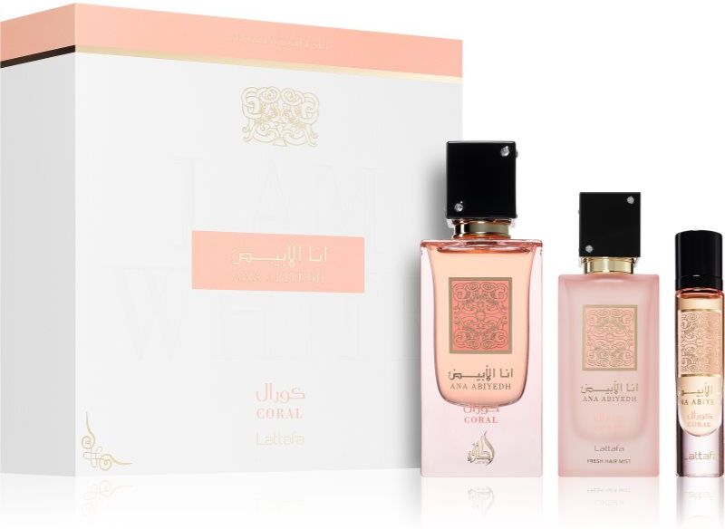 Lattafa Ana Abiyedh Coral coffret cadeau mixte 1 pcs