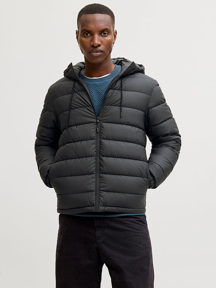 Jack & Jones Steppjacke in Schwarz - XXL