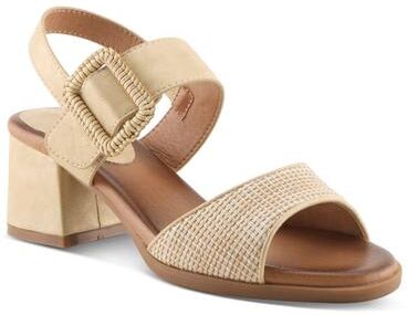 Women's Mambu Slide Sandal by Patrizia by Spring Step in Desert Nude (Size 5 M)