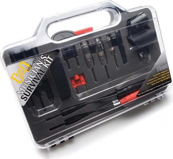 Hosa MSK411 Muziker-survivalkit met adapter, stekkerverbinding, Y-kabel en accessoires