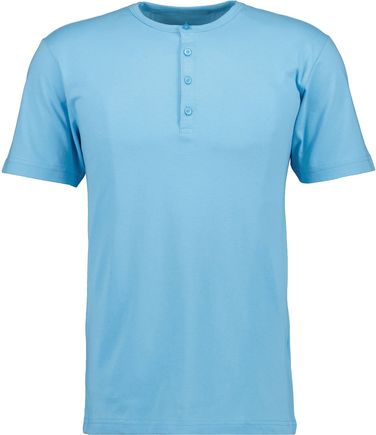 Longshirt RAGMAN, Herren, Gr. 110, blau (blau, melange, 703), Jersey, Baumwolle, regular fit, Shirts Longshirt blau, melange, 703 110