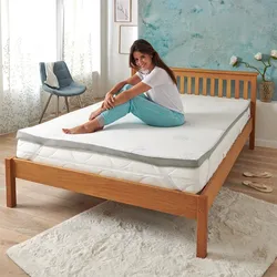 Traumschlaf Premium Gelschaum Topper 70x200 cm - weiß