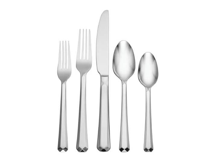 Oneida Chroma 65-teiliges feines Besteck-Set, Service für 12 Personen