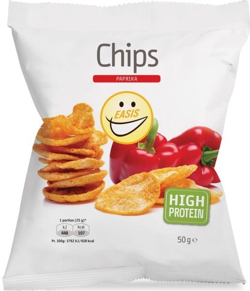 Easis Chips Med Paprika, 50 G
