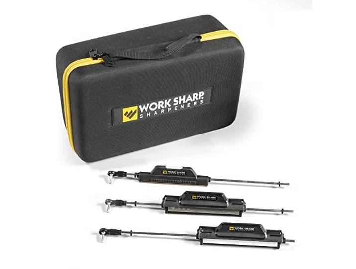 Upgrade-Kit für präzise einstellbare Messerschärfer, Set mit 7 Schleifmitteln und Tragetasche
