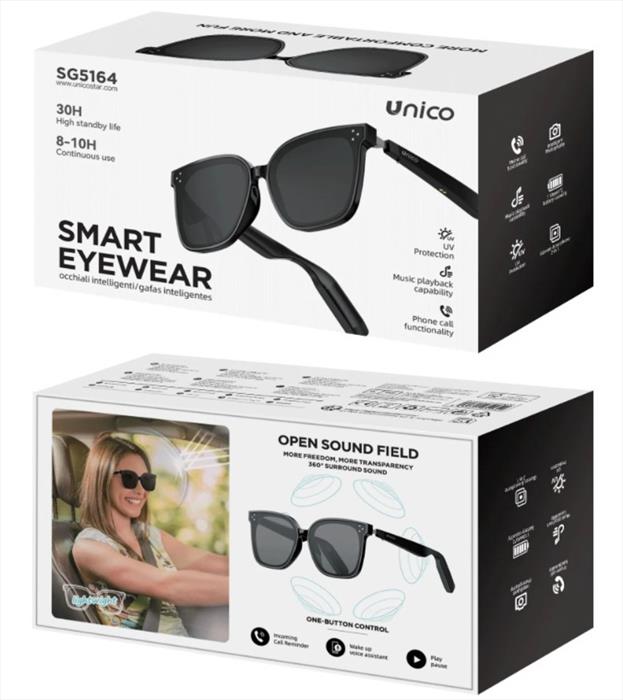 KARMA Occhiali Musicali Bluetooth Sg 5164-nero