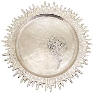 Saro Lifestyle Textured Rim Charger (Set of 4)