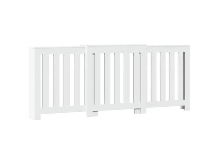 vidaXL Cache-Radiateur Blanc 205 x 21\,5 x 83\,5 cm Bois d'ingénierie