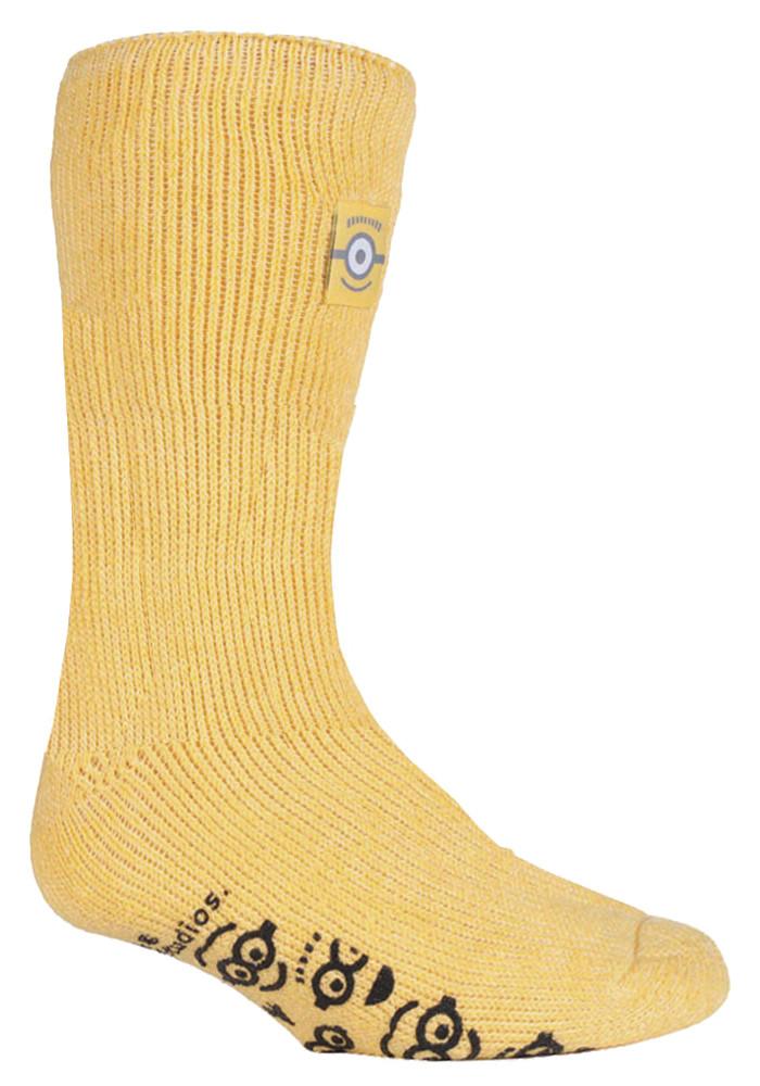 Heat Holders Karakter thermo pantoffelsokken voor kinderen - Minions
