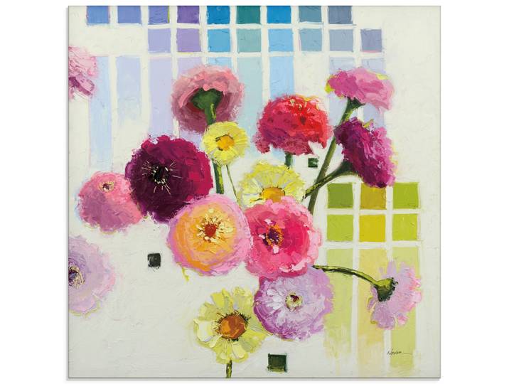 Glasbild ARTLAND Color Chart II , bunt (farbe bild(er): farbig), B:30cm H:30cm, Bilder, Glasbild, in verschiedenen Grössen