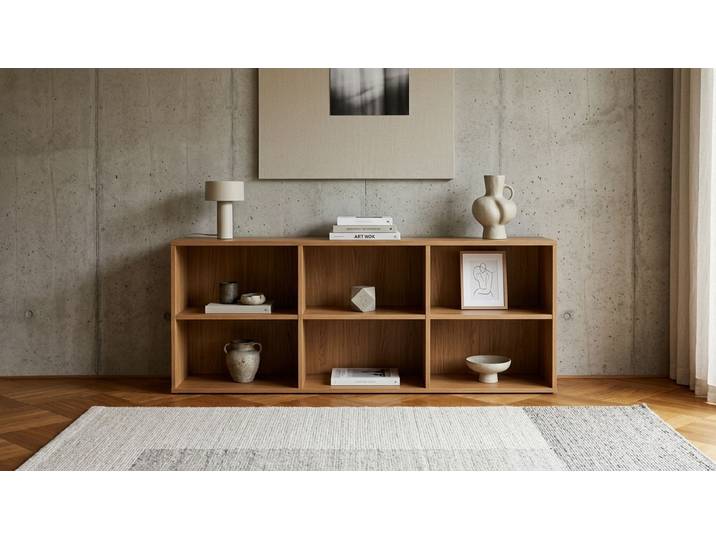 Des étagères dans différentes nuances de gris MDF mélaminé MDF Blanc mat