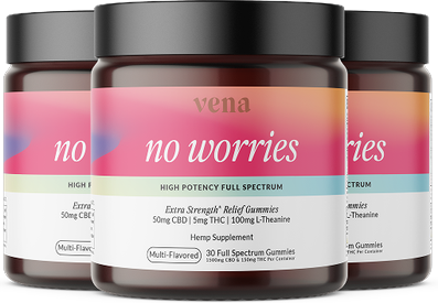 Vena CBD No Worries CBD THC Gummies