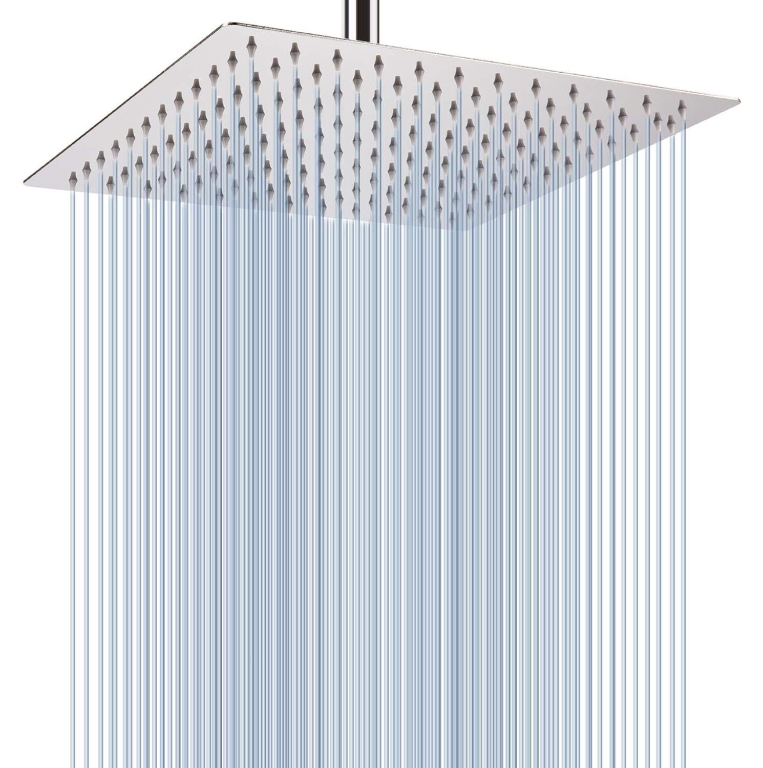 Merkloze RVS Grote Regen Hoofddouche, 30 cm