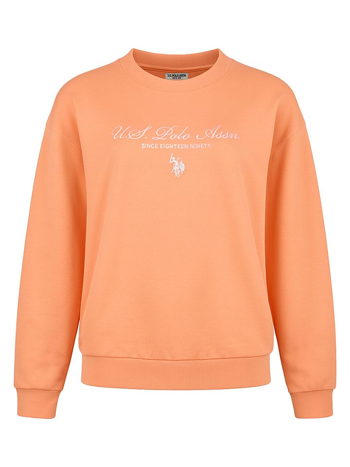 U.S. Polo Assn. Sweatshirt in Orange - S