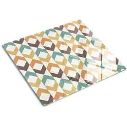 GLASPLATTE 60x52 cm Retro-Hintergrund