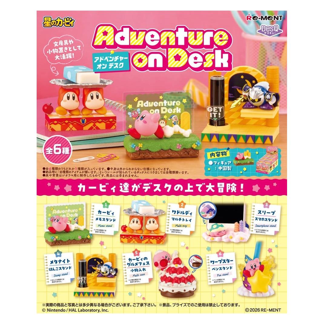 Re-Ment Kirby Adventure on Desk figurines mini Blind Box Display (6) (78415833)