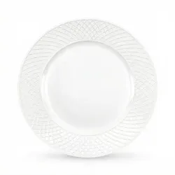 Wilmax England Wilmax Diamond Teller 18 cm Weiß Porzellan, SET (6 Stück), 6er Set