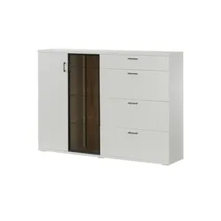 Jette Home Sideboard  Yannik ¦ grau ¦ Maße (cm): B: 180 H: 127 T: 41.0