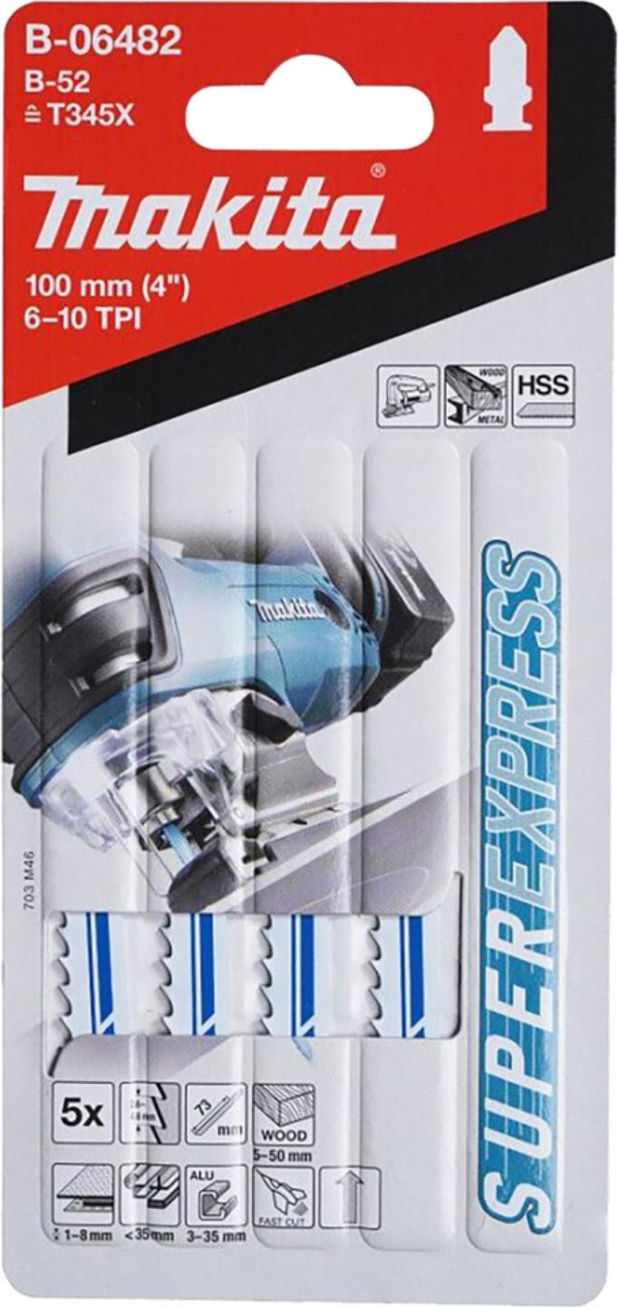 Makita Zaagblad voor reciprozaag, universeel, 5 stuks