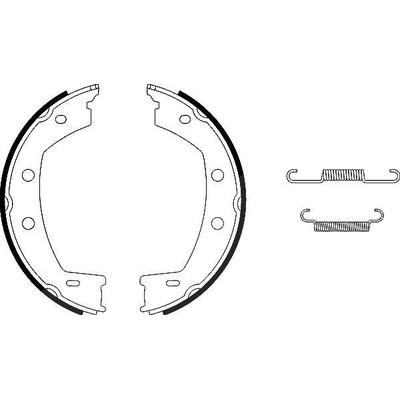 Hella Bremsbackensatz, Feststellbremse [Hersteller-Nr. 8DA355050-801] für Land Rover