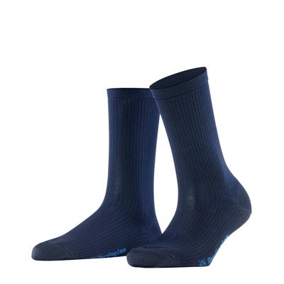 Socken BURLINGTON "Princess Street", Damen, Gr. 36-41, Sockengröße, blaucollar, Materialmix, unifarben, Socken Socken, Einheitsgröße 36-41, feine Rippenstruktur, Viskosemischung
