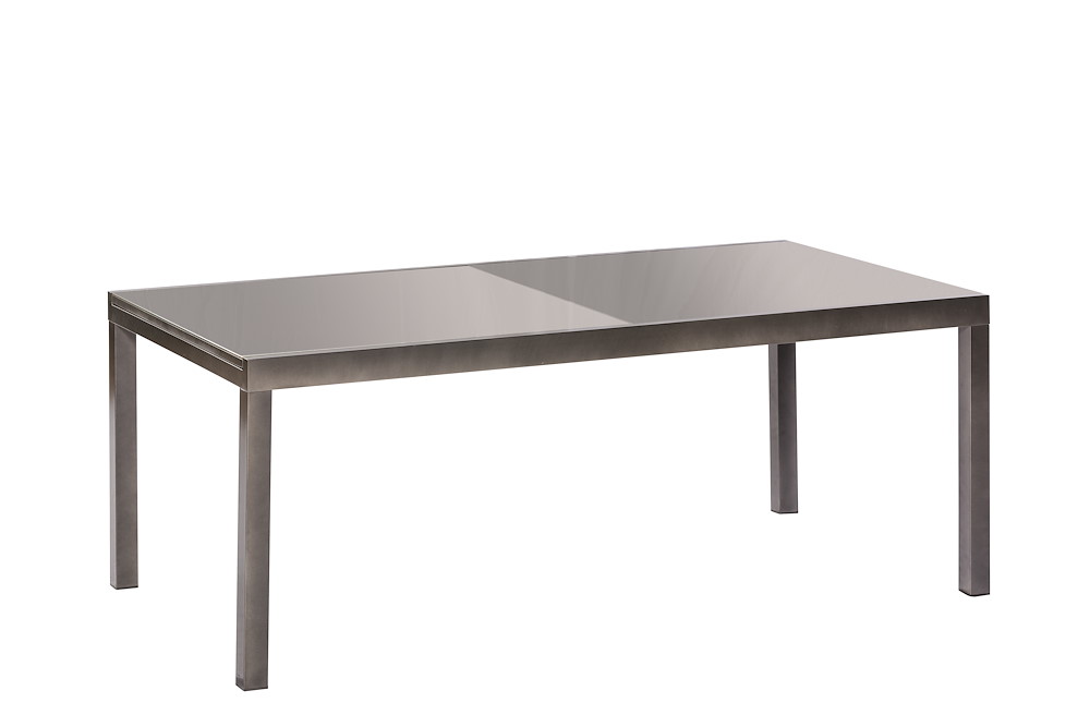 MERXXHANDELS Semi Ausziehtisch 150(220)x90cm Alu/Textil 16909020