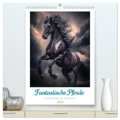 Fantastische Pferde (hochwertiger Premium Wandkalender 2026 DIN A2 hoch), Kunstdruck in Hochglanz