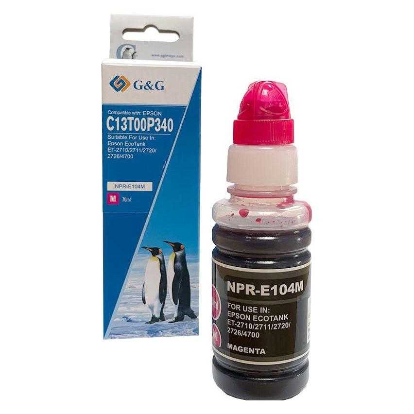 G&G EcoTank Patrone komp. mit Epson 104/C13T00P340 (70ml) M (M) (18721)