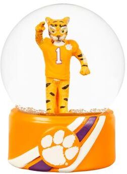 Evergreen Clemson University 5 in. Glass Tabletop Snow Globe