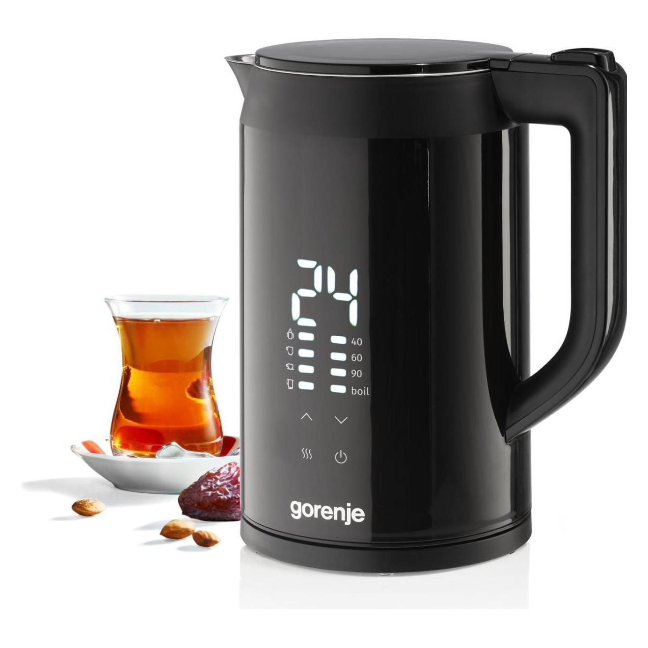 Gorenje K17DWDII Kettle, Electric, Capacity 1.7 L, Power 2200 W, Black (1.70 l) (K17DWDII)