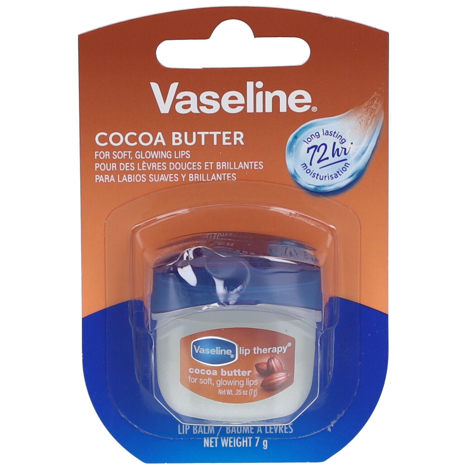Vaseline Lip Balm Mini Jar Cocoa Butter (neu) 7 g Balsam