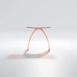 Steinberg Serie 432 Hocker 415 x 225 x 420 mm, aus Polyresin, apricot