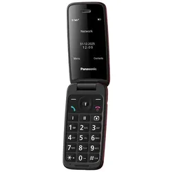 Panasonic 4G-Mobiltelefon für das Wesentliche KX-TU410 - Rot (2.40", 0.80 Mpx), Tastenhandy, Rot