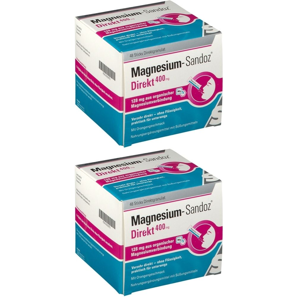 Magnesium Sandoz Direkt 400 mg Sticks 2x 2x48 St Granulat