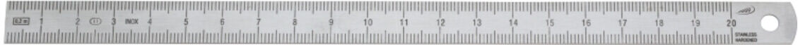 Helios-Preisser Biegsamer Stahlmaßstab RC Tlg:A 1500x35x1,3 mm (0460510)