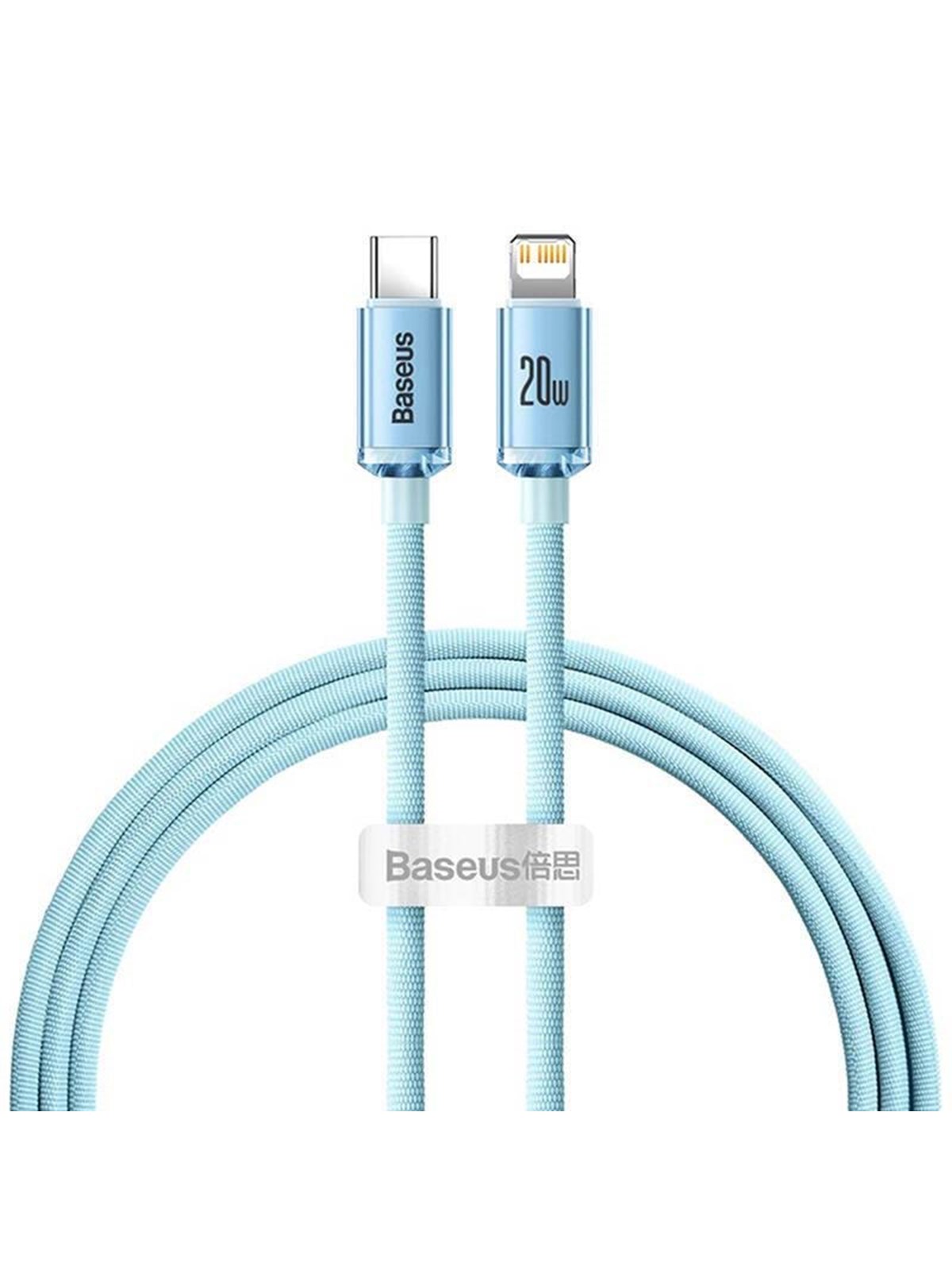 Baseus Crystal Shine USB-C to iP cable 20W 1.2m (blue)