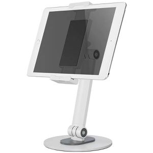 Neomounts Tablet-Halterung DS15-540WH1, weiß, für Tisch, universal, mit höhenverstellbarem Standfuß und Gelenk