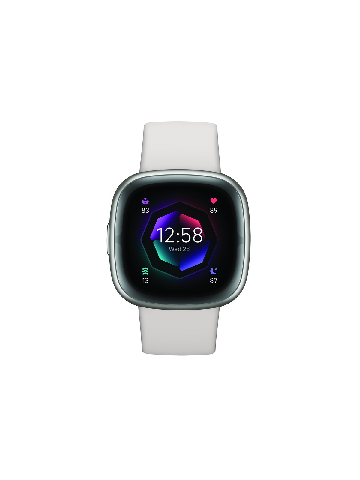 Fitbit Sense 2 Lunar White/Platinum