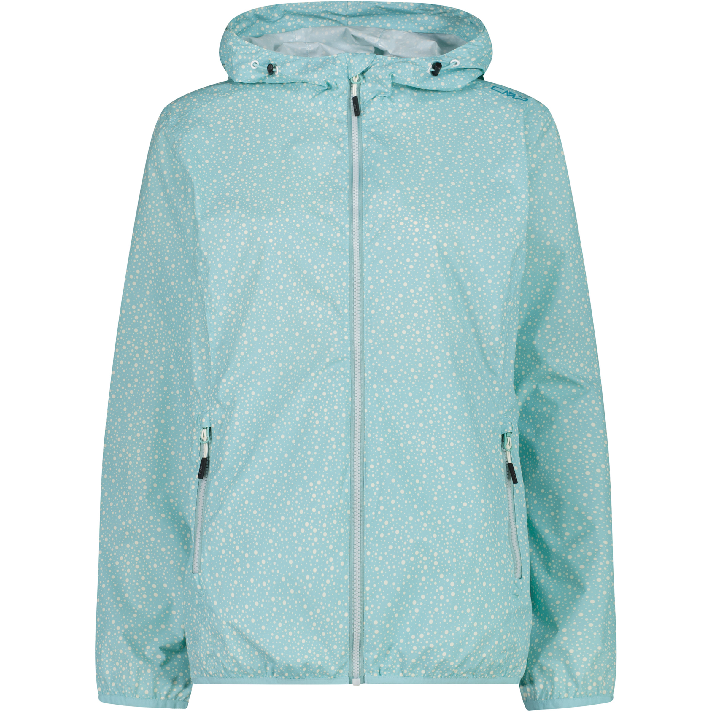 CMP Damen Regenjacke tuerkis Größe XXL Trekking Klein verpackbar Wasserabweisend