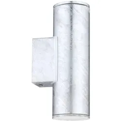 EGLO, Gartenbeleuchtung, 30911 RIGA 4 LED Aussen-Wand-/Deckenleuchte 2x2,8W Feuerverzinkt Warmweiss IP44 (900 lm, IP44)